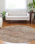 Addison Rugs Iriius Orange Washable Indoor-Outdoor Rug