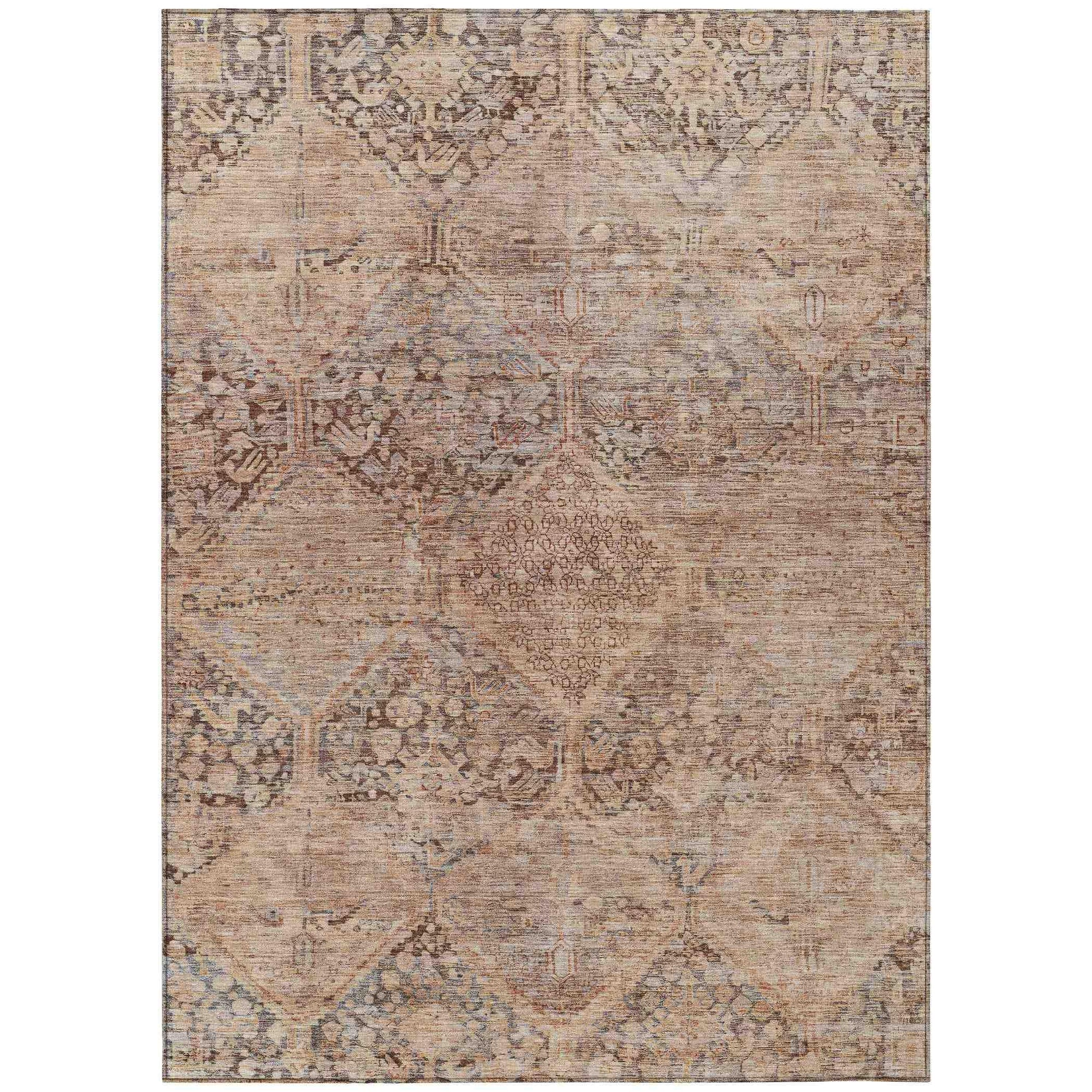 Addison Rugs Iriius Orange Washable Indoor-Outdoor Rug