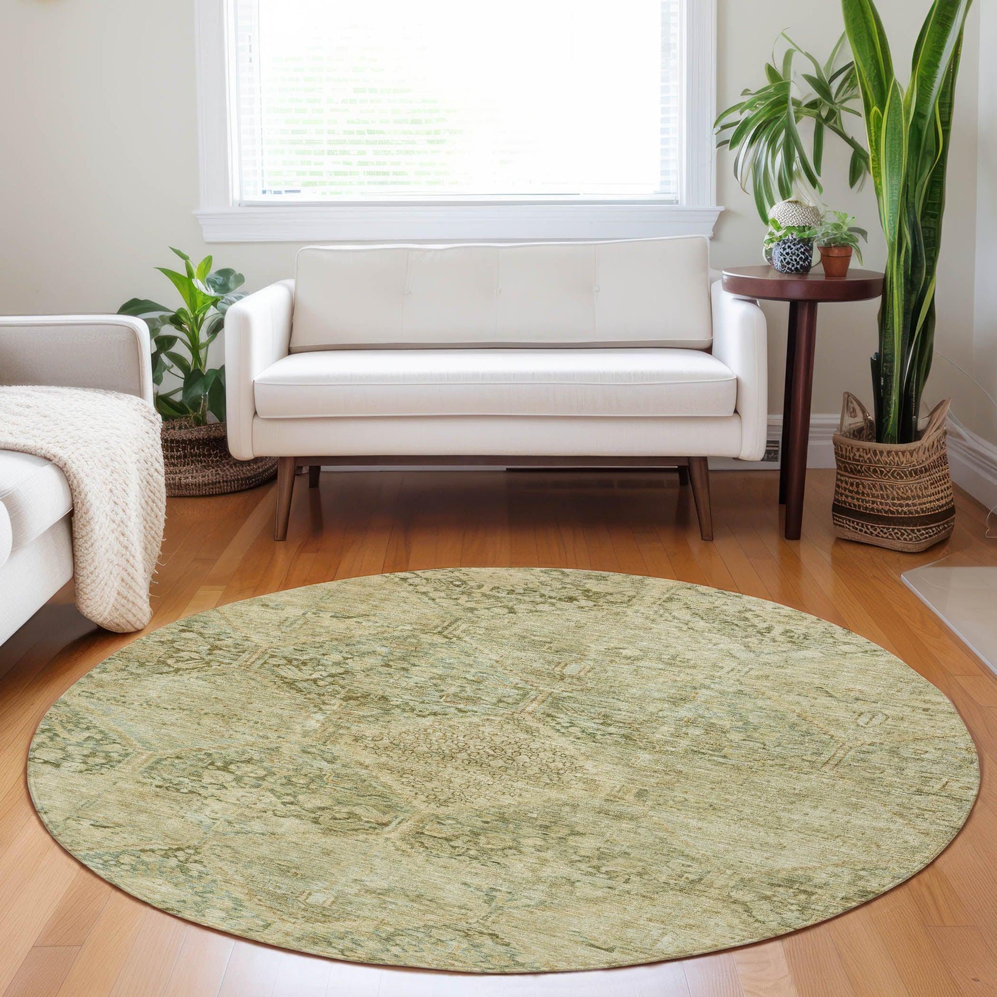 Addison Rugs Iriius Green Washable Indoor-Outdoor Rug