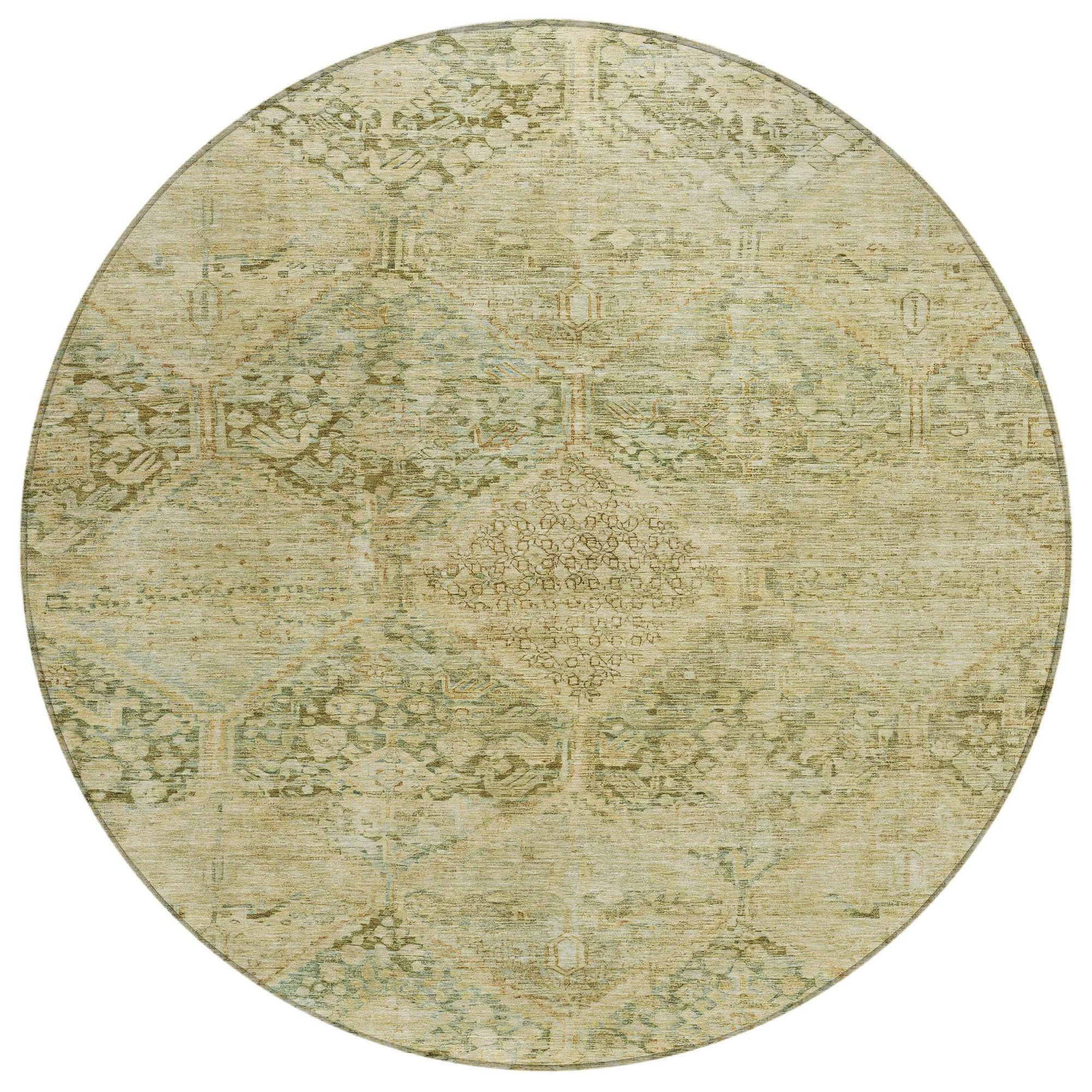 Addison Rugs Iriius Green Washable Indoor-Outdoor Rug