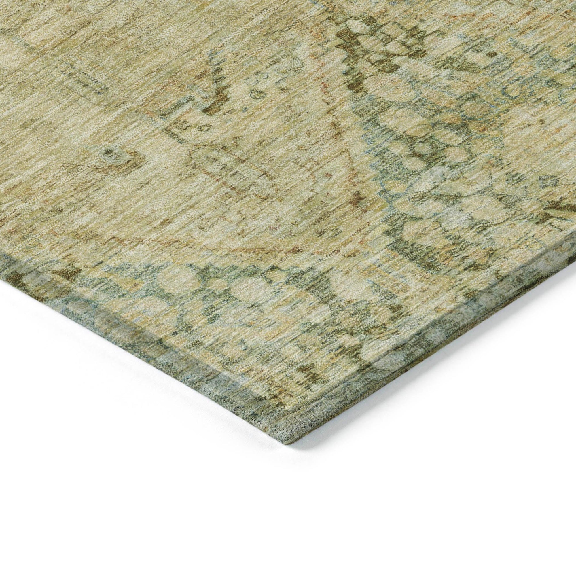 Addison Rugs Iriius Green Washable Indoor-Outdoor Rug