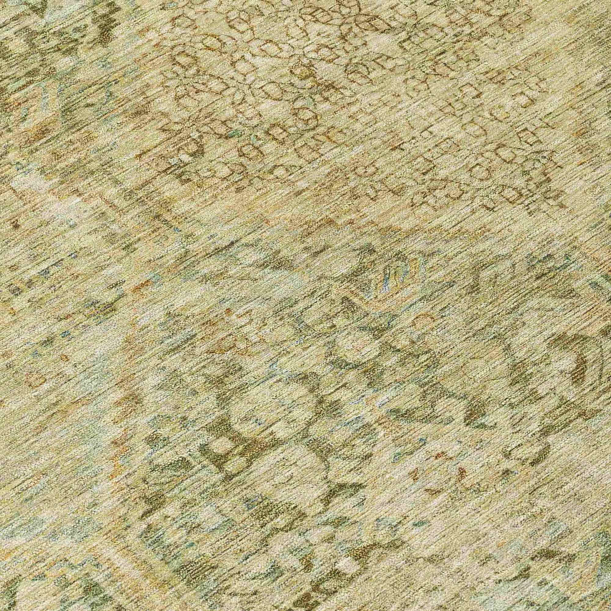 Addison Rugs Iriius Green Washable Indoor-Outdoor Rug