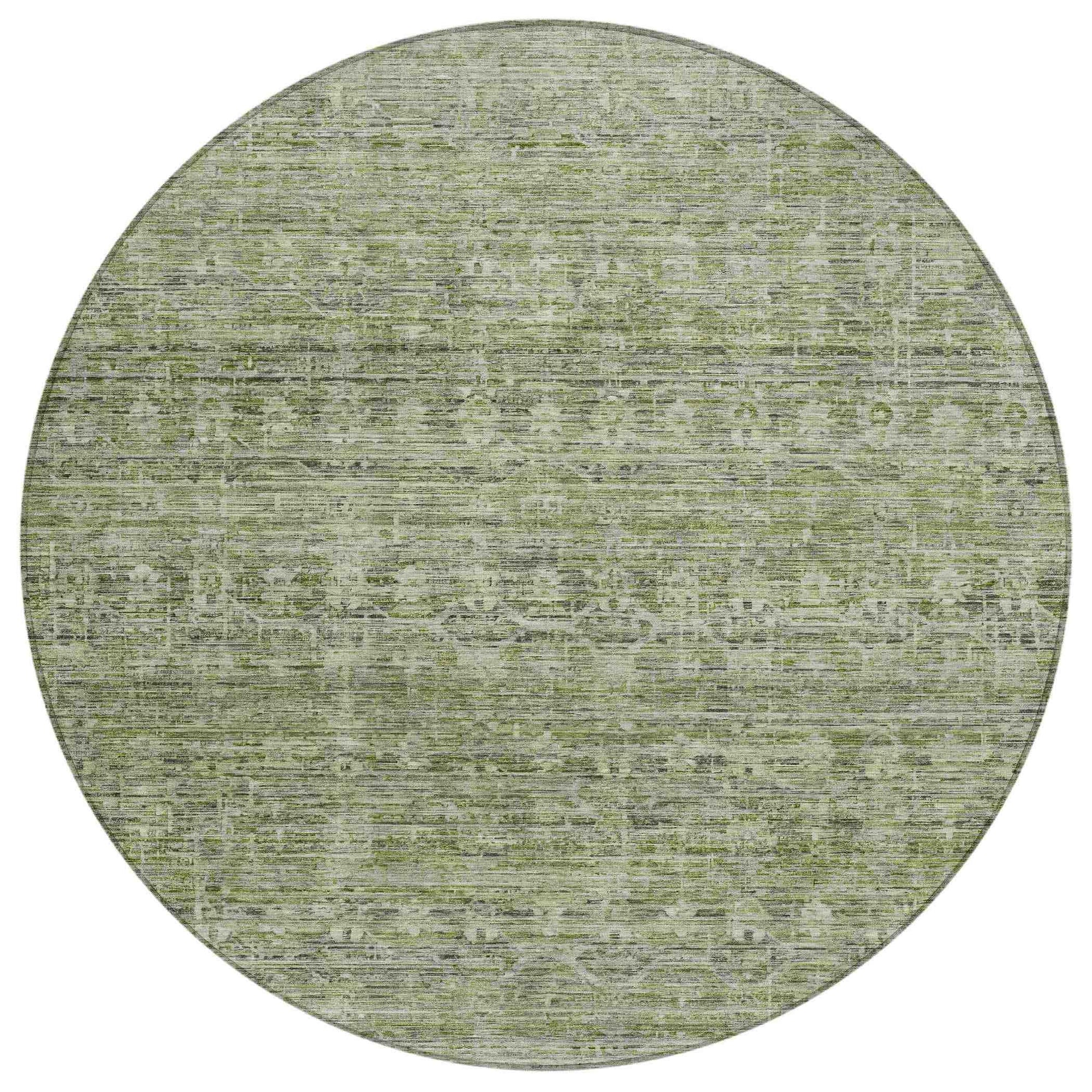 Addison Rugs Irion Green Washable Indoor-Outdoor Rug