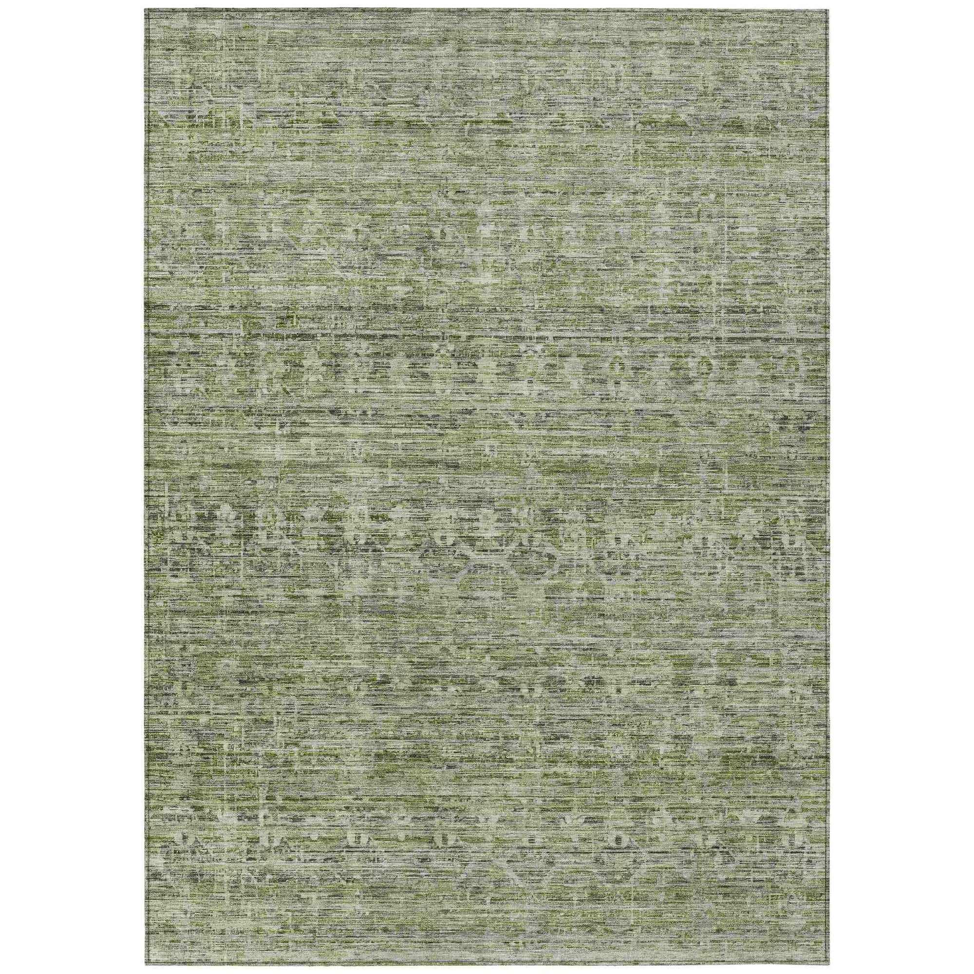 Addison Rugs Irion Green Washable Indoor-Outdoor Rug