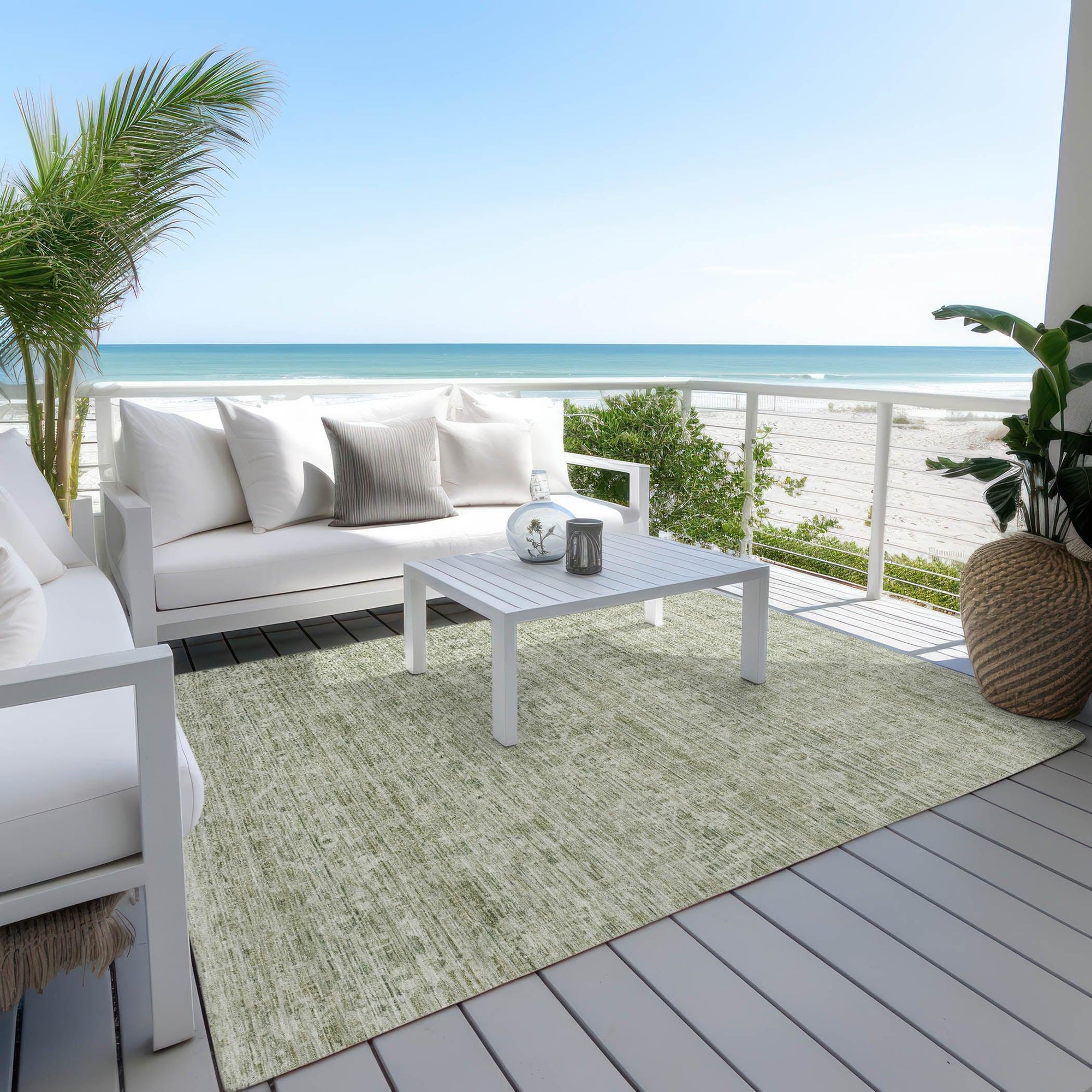 Addison Rugs Irion Sage Washable Indoor-Outdoor Rug