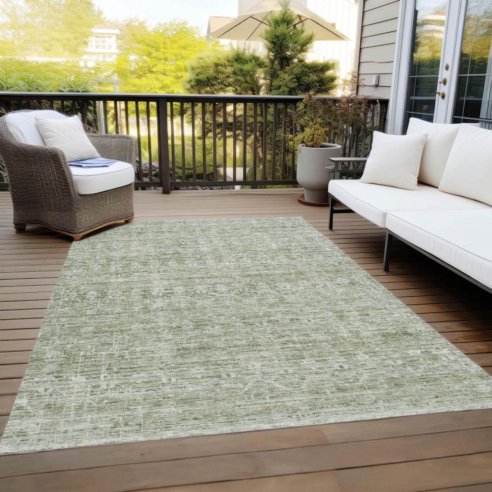 Addison Rugs Irion Sage Washable Indoor-Outdoor Rug