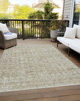 Addison Rugs Irion Taupe Washable Indoor-Outdoor Rug