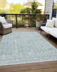 Addison Rugs Irion Teal Washable Indoor-Outdoor Rug