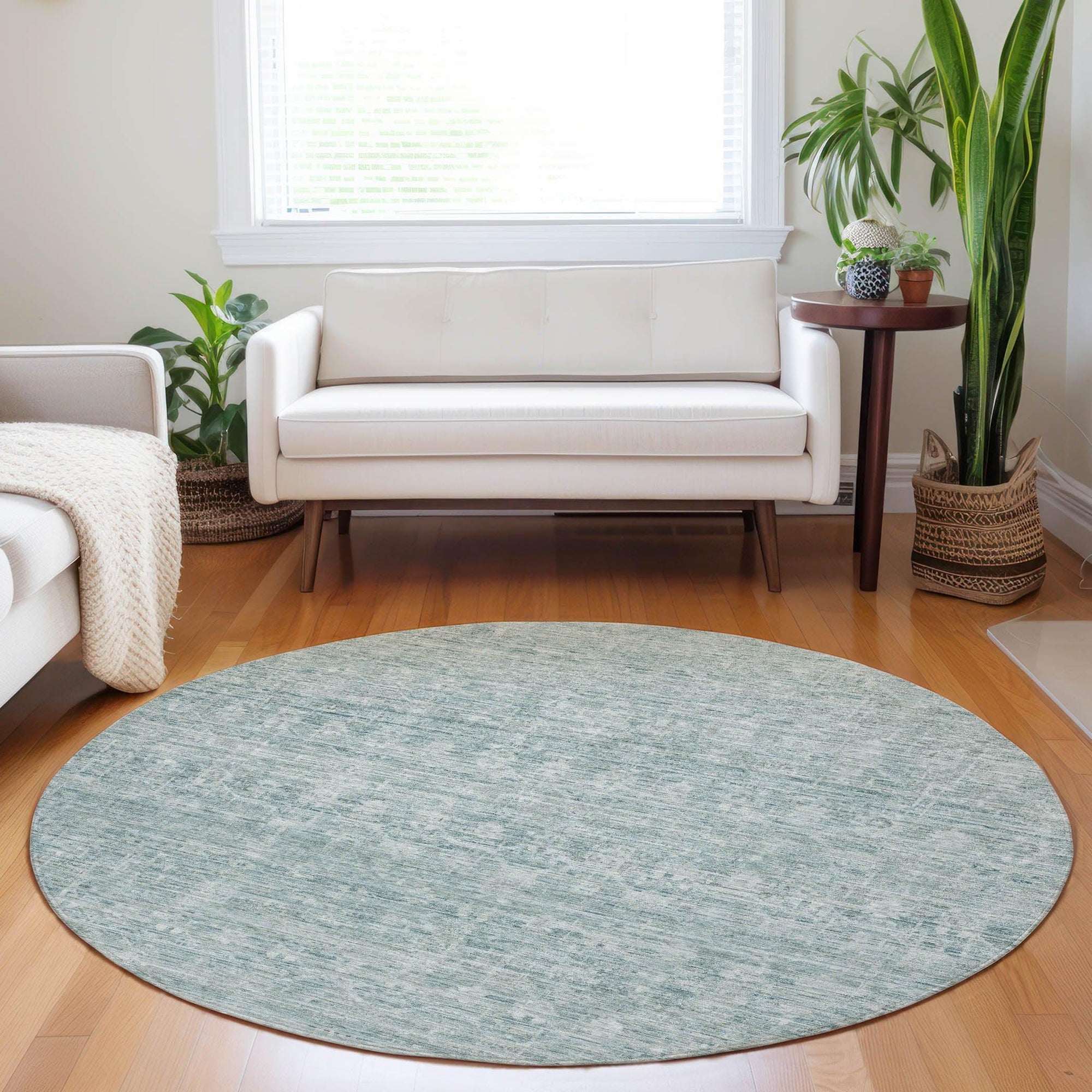 Addison Rugs Irion Teal Washable Indoor-Outdoor Rug