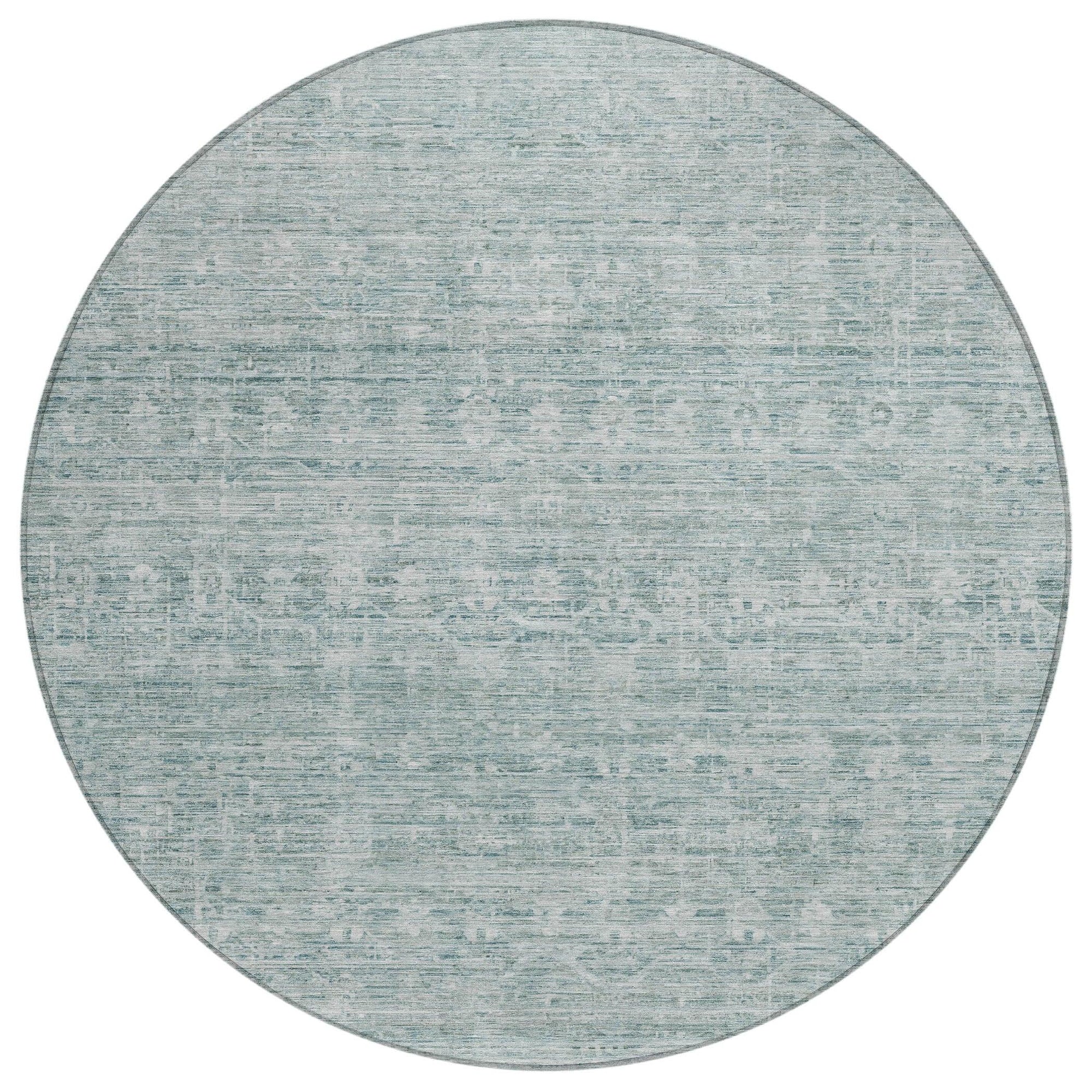 Addison Rugs Irion Teal Washable Indoor-Outdoor Rug