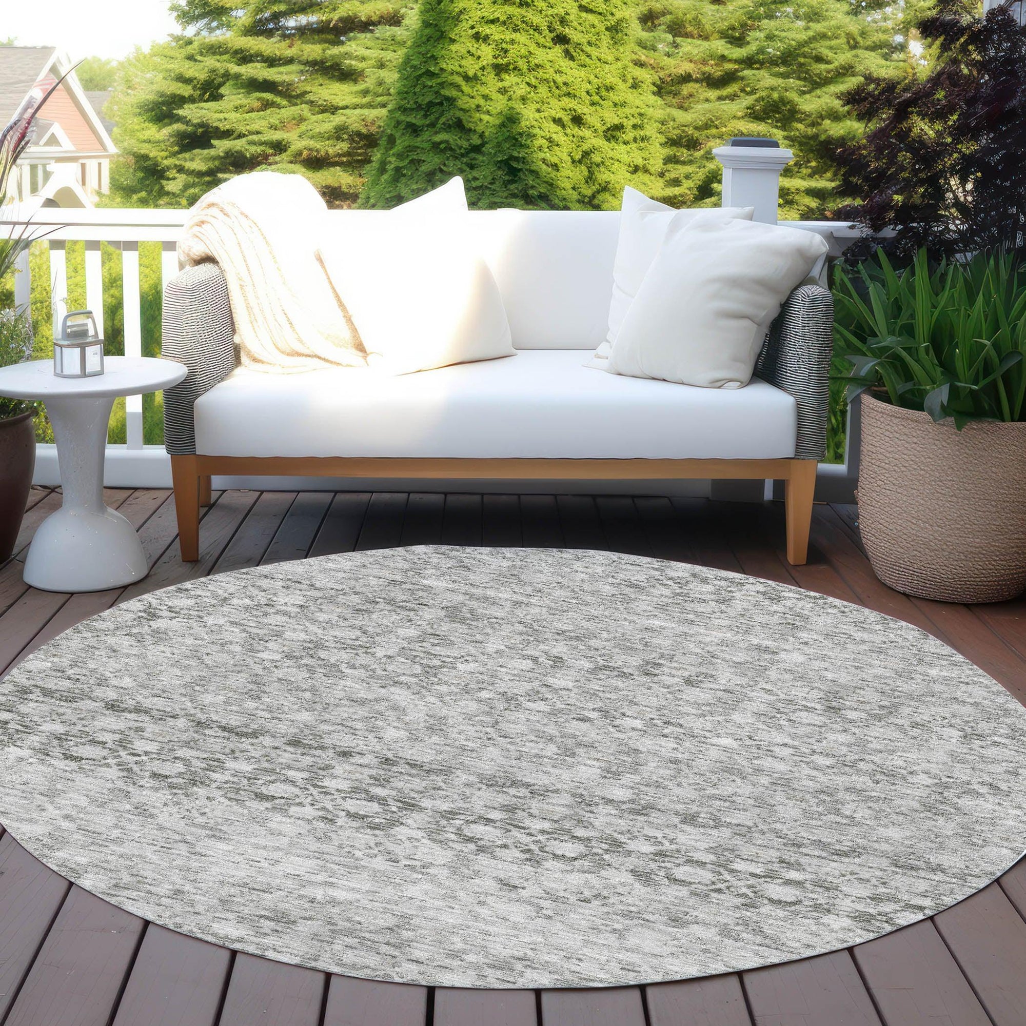Addison Rugs Irior Gray Washable Indoor-Outdoor Rug