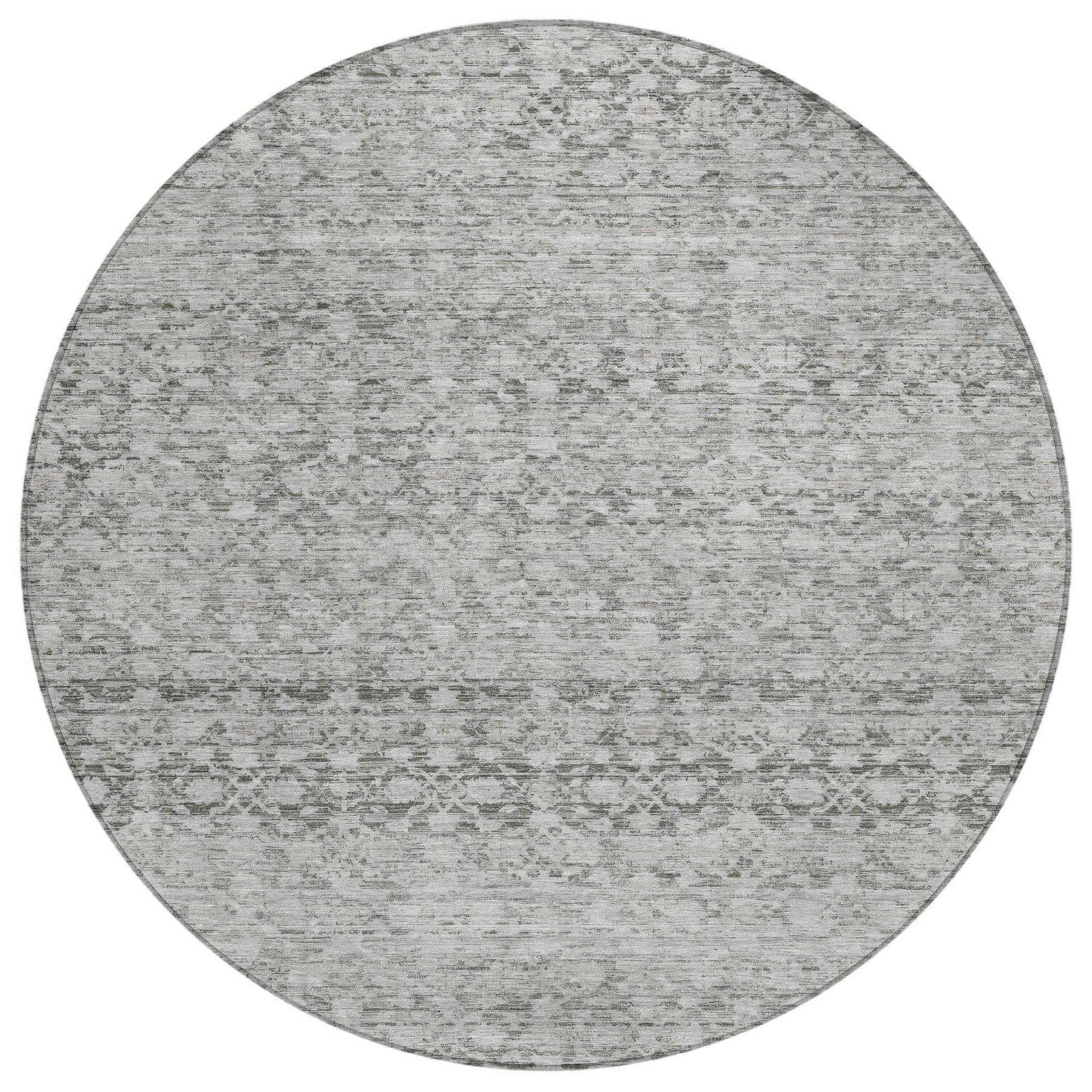 Addison Rugs Irior Gray Washable Indoor-Outdoor Rug