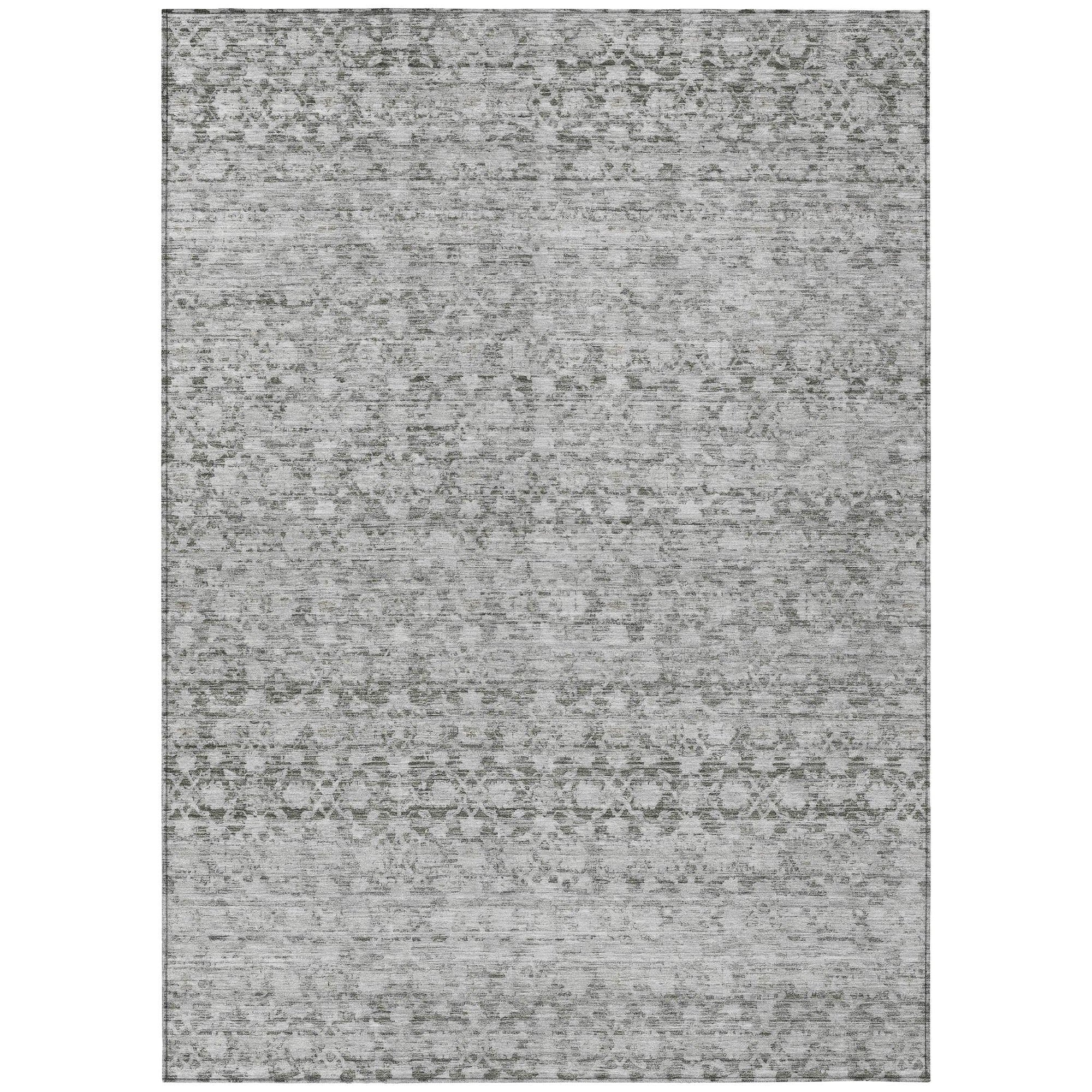 Addison Rugs Irior Gray Washable Indoor-Outdoor Rug