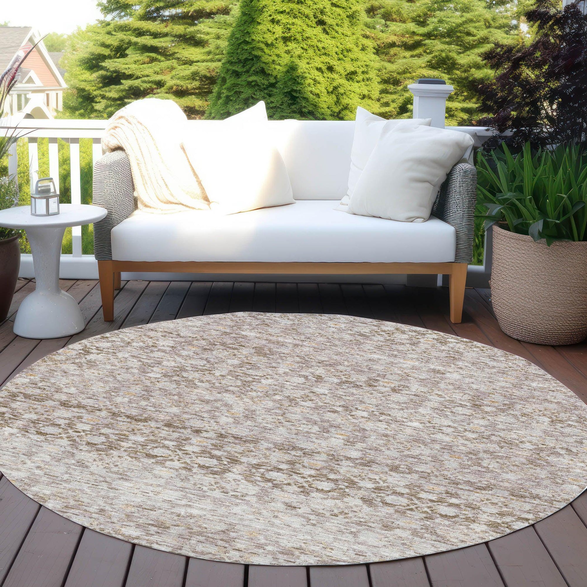 Addison Rugs Irior Brown Washable Indoor-Outdoor Rug