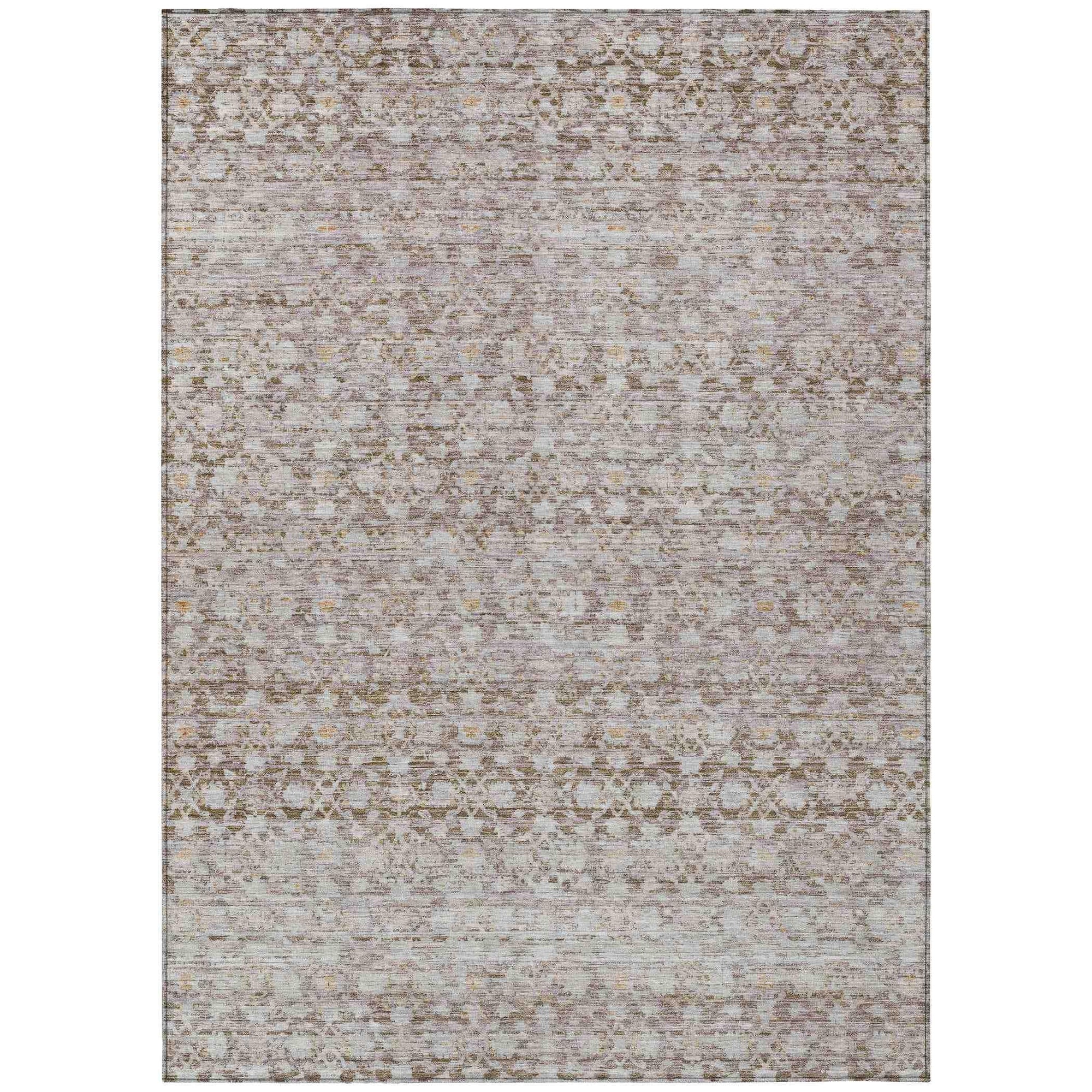 Addison Rugs Irior Brown Washable Indoor-Outdoor Rug