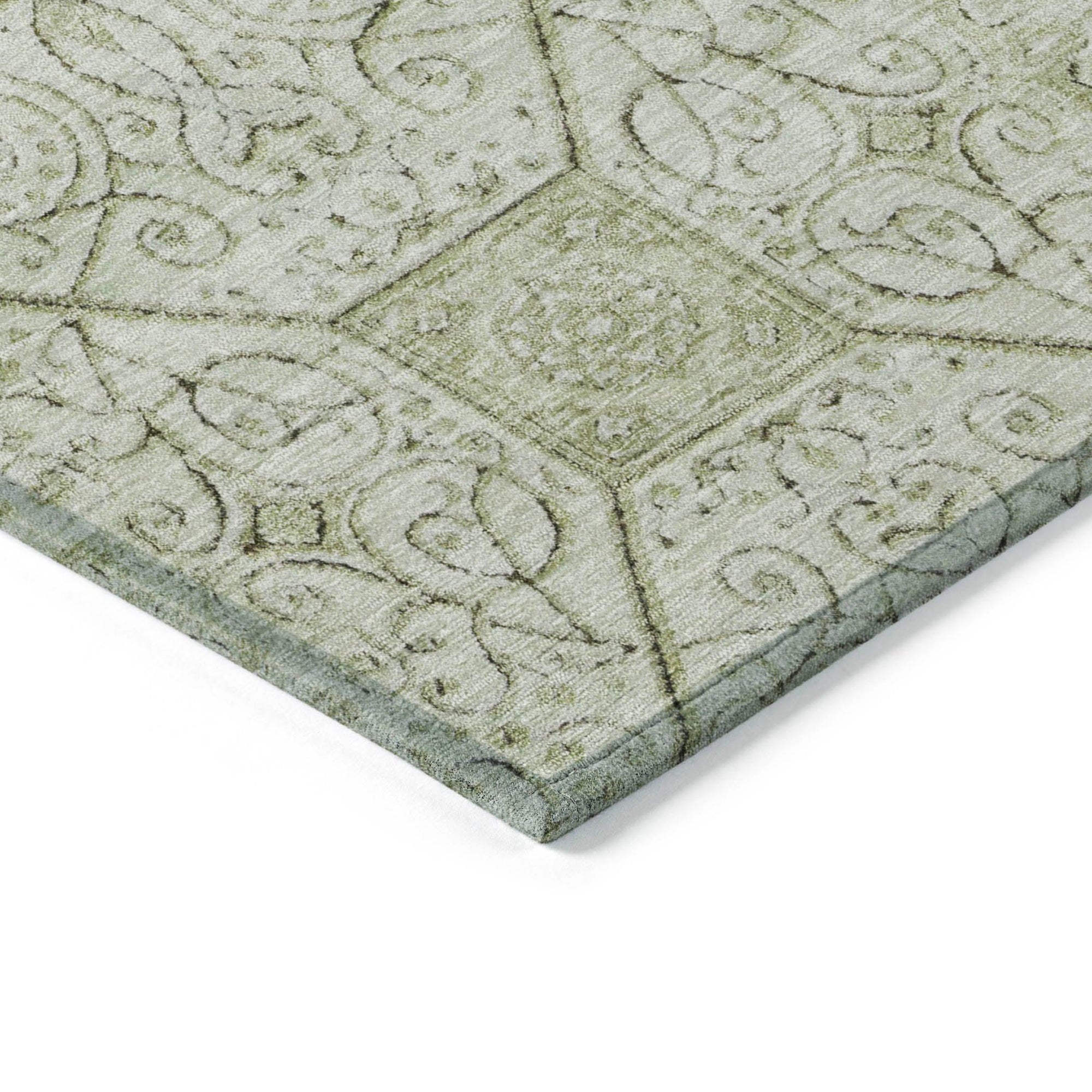 Addison Rugs Iriora Green Washable Indoor-Outdoor Rug