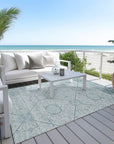 Addison Rugs Iriora Teal Washable Indoor-Outdoor Rug