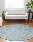 Addison Rugs Iriora Teal Washable Indoor-Outdoor Rug