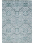 Addison Rugs Iriora Teal Washable Indoor-Outdoor Rug