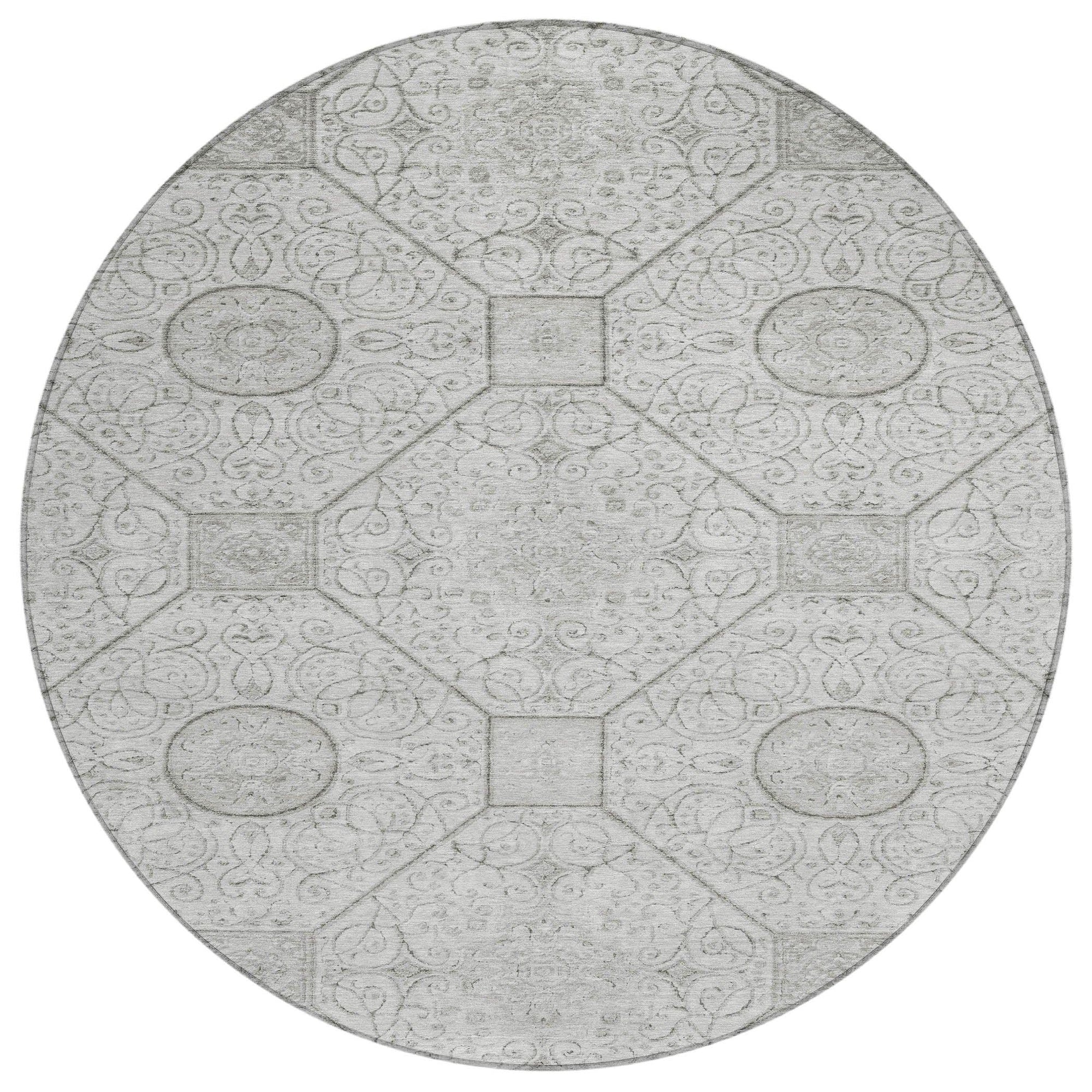Addison Rugs Iriora Gray Washable Indoor-Outdoor Rug