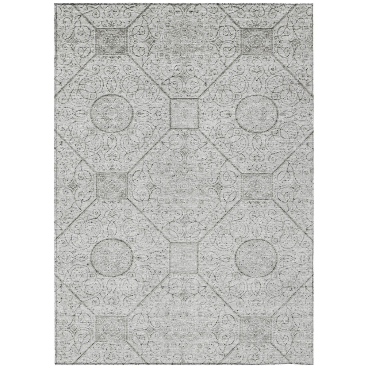 Addison Rugs Iriora Gray Washable Indoor-Outdoor Rug