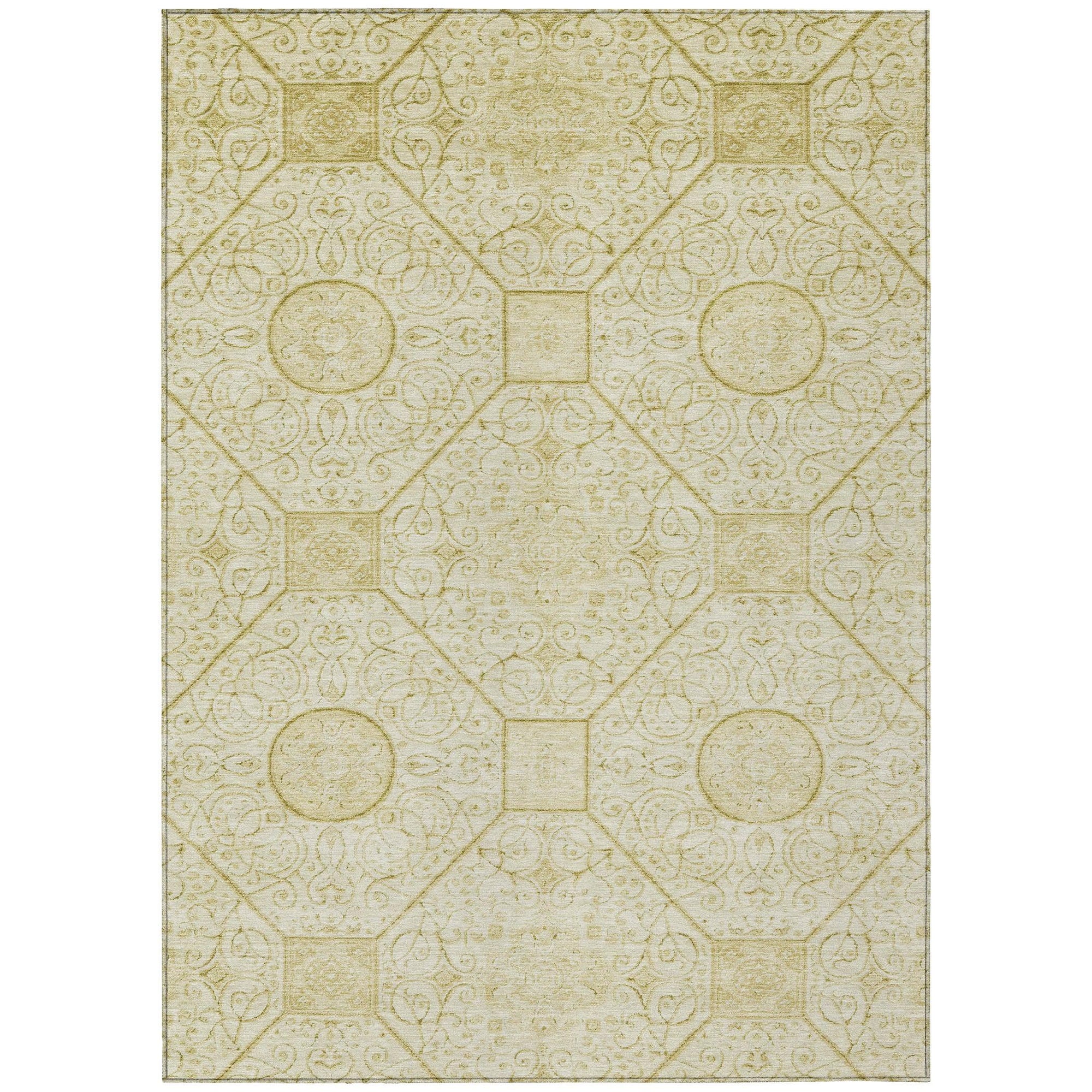 Addison Rugs Iriora Gold Washable Indoor-Outdoor Rug