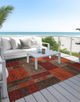 Addison Rugs Iriyn Brown Washable Indoor-Outdoor Rug