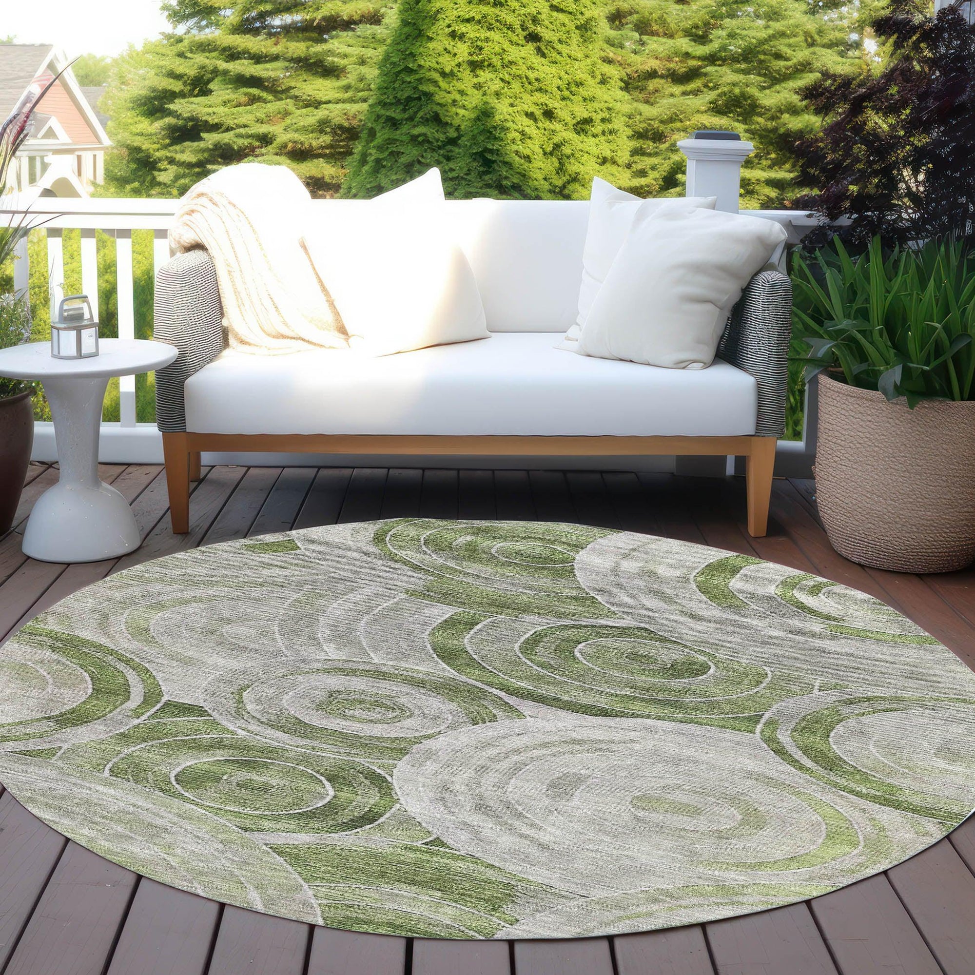 Addison Rugs Jaelain Aloe Washable Indoor-Outdoor Rug