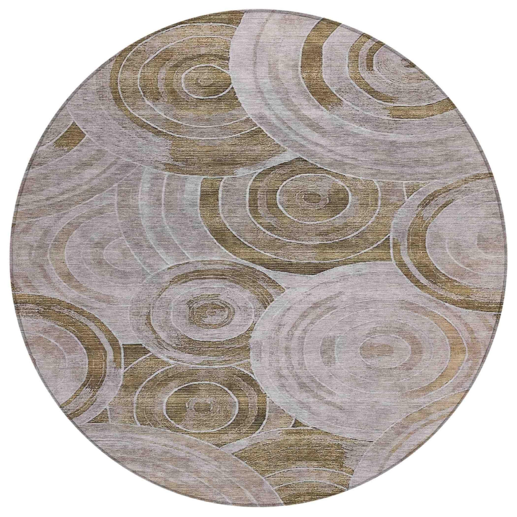 Addison Rugs Jaelain Brown Washable Indoor-Outdoor Rug