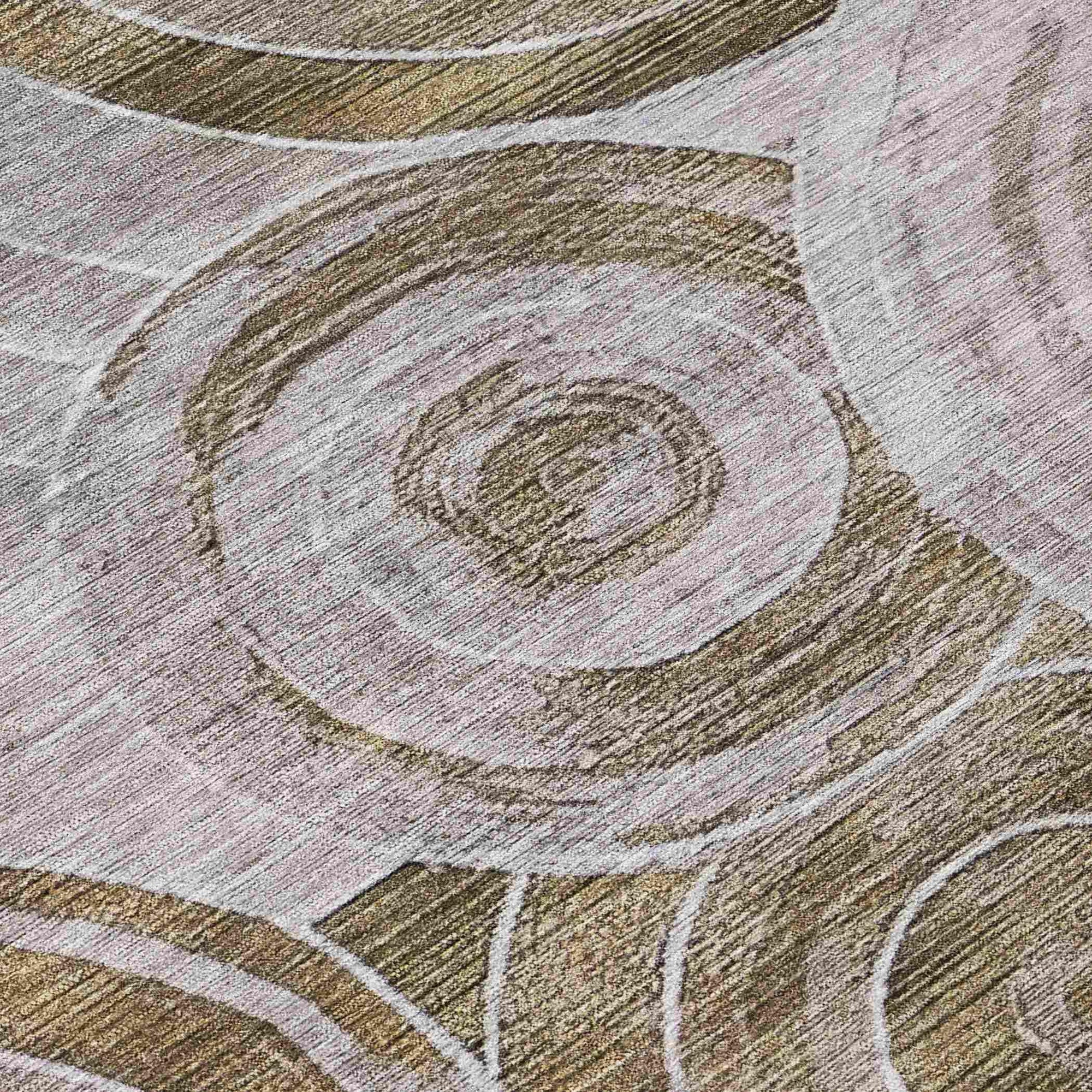 Addison Rugs Jaelain Brown Washable Indoor-Outdoor Rug