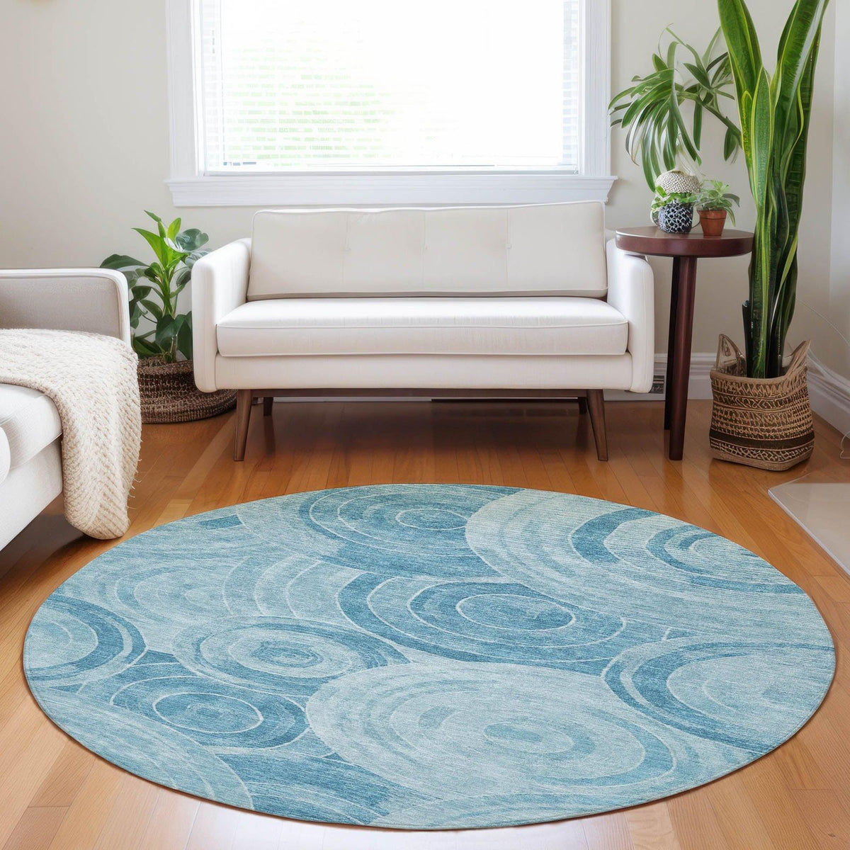 Addison Rugs Jaelain Denim Washable Indoor-Outdoor Rug