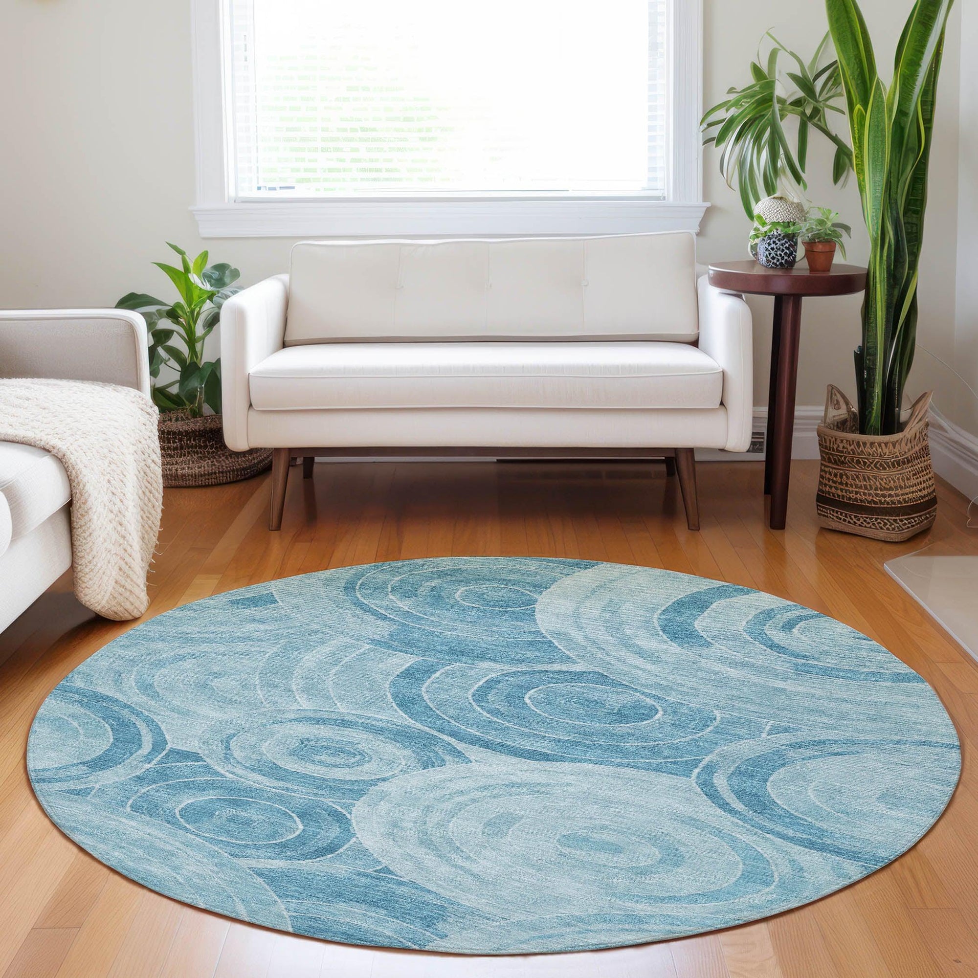 Addison Rugs Jaelain Denim Washable Indoor-Outdoor Rug