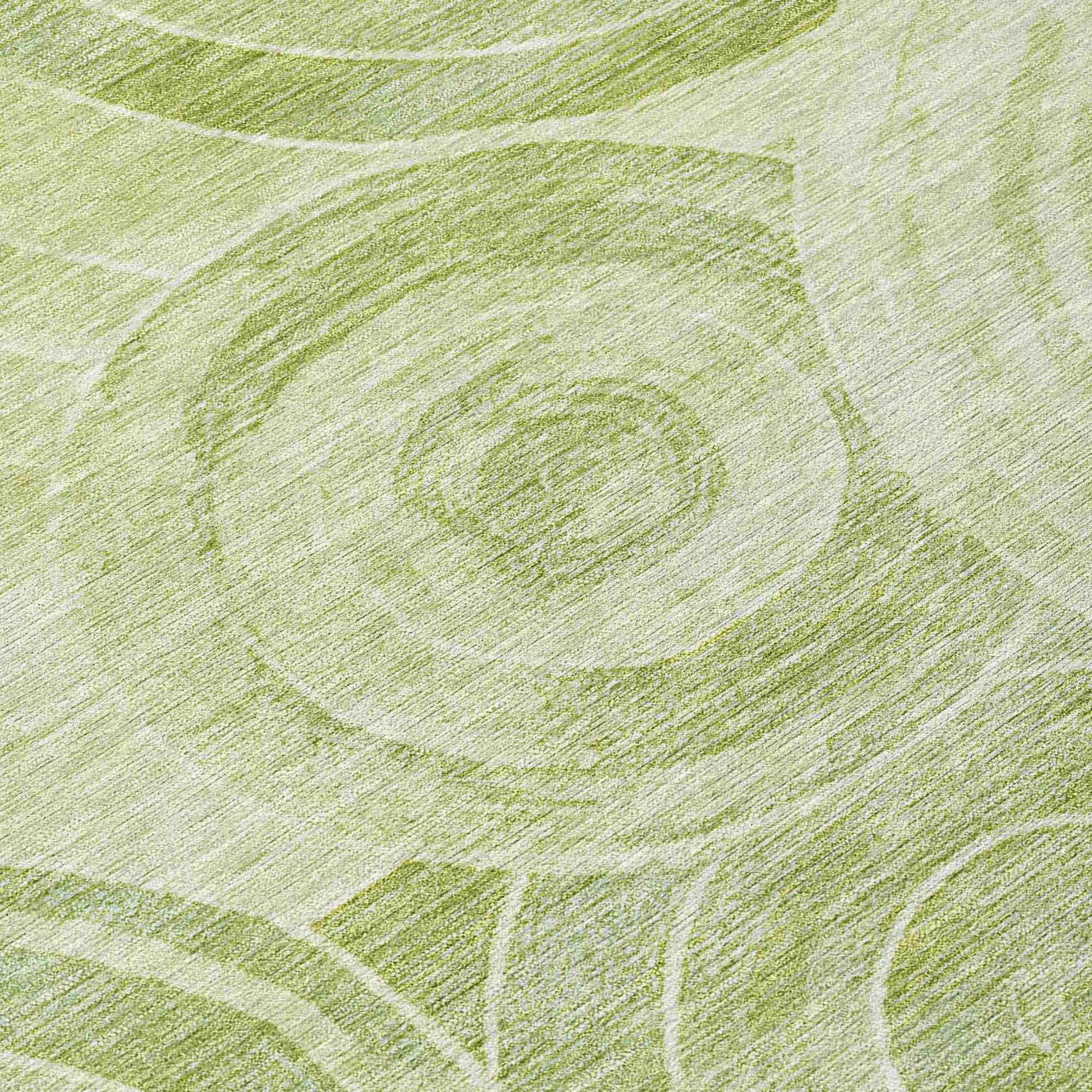 Addison Rugs Jaelain Green Washable Indoor-Outdoor Rug