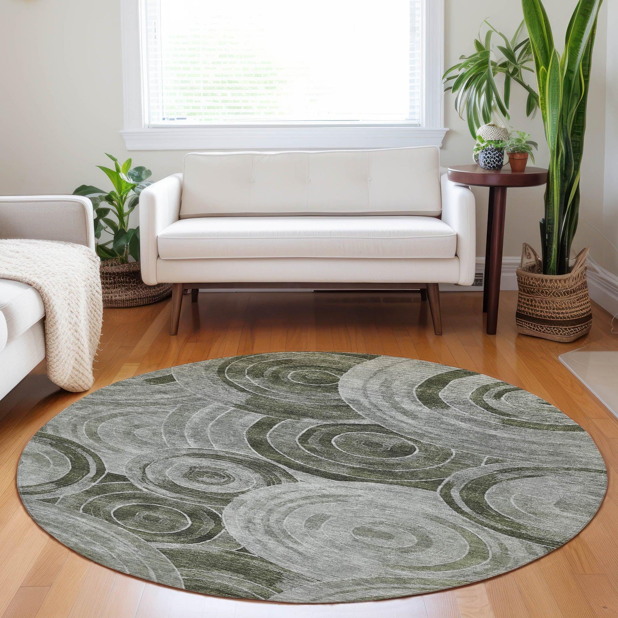 Addison Rugs Jaelain Taupe Washable Indoor-Outdoor Rug