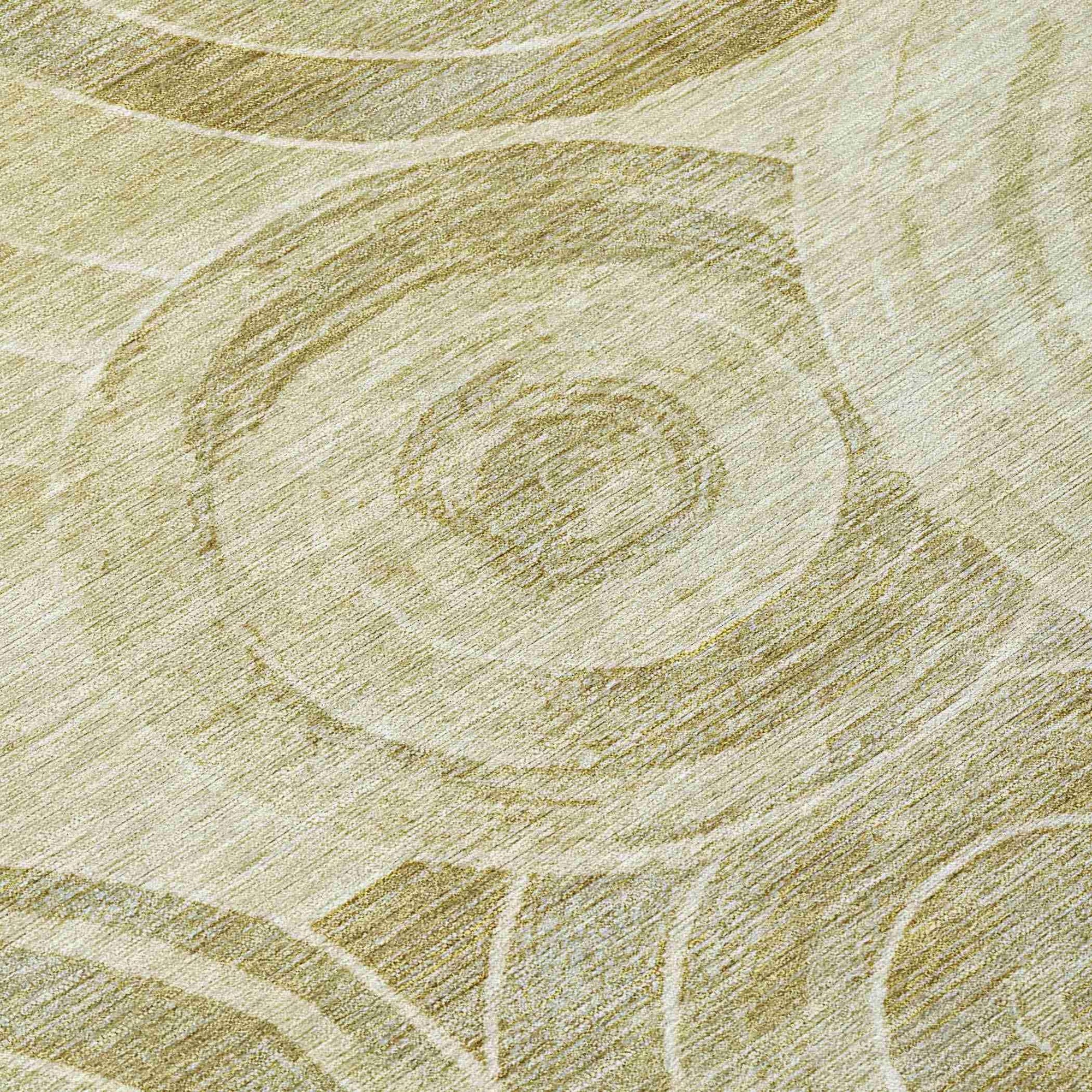 Addison Rugs Jaelain Gold Washable Indoor-Outdoor Rug