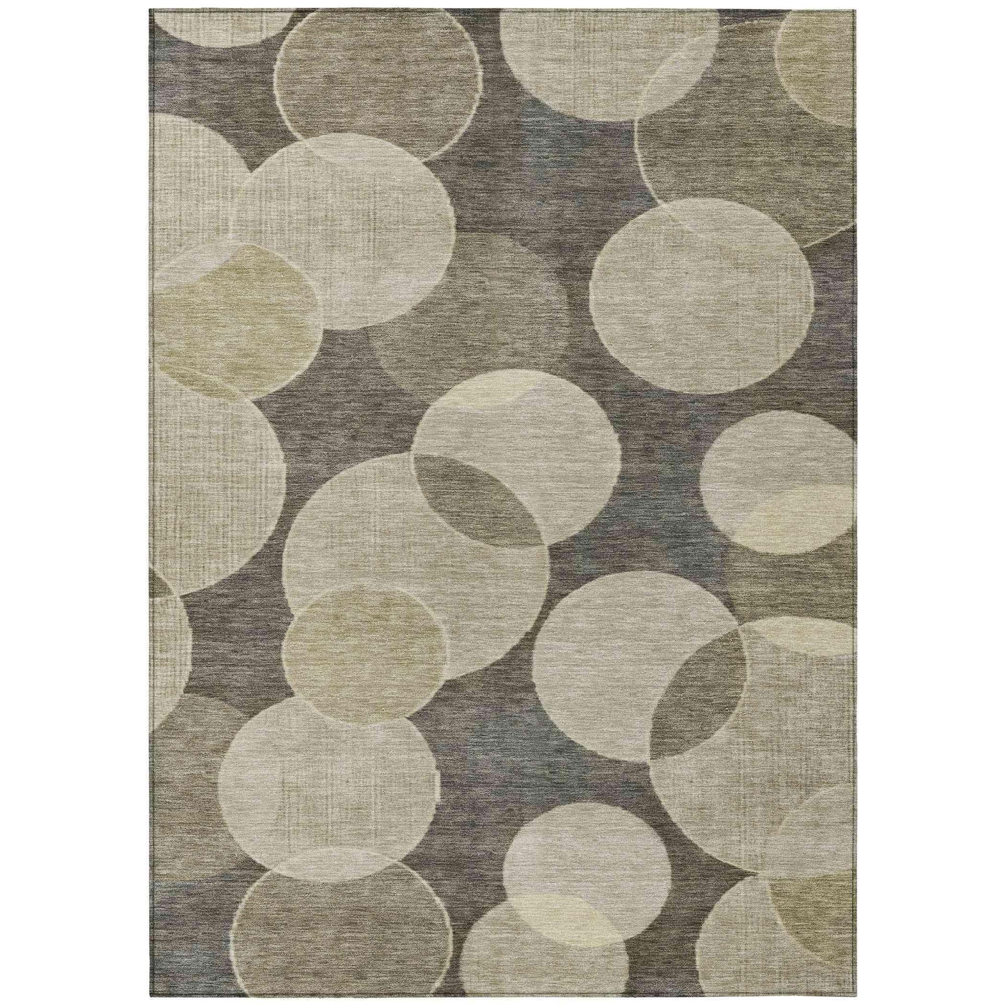 Addison Rugs Jaelanor Brown Washable Indoor-Outdoor Rug