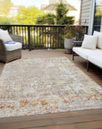 Addison Rugs Jaelara Brown Washable Indoor-Outdoor Rug