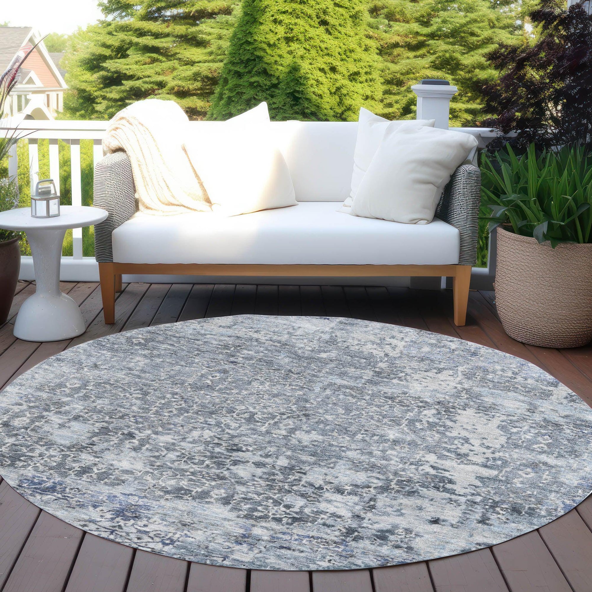 Addison Rugs Jaelara Blue Washable Indoor-Outdoor Rug