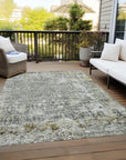 Addison Rugs Jaelara Taupe Washable Indoor-Outdoor Rug