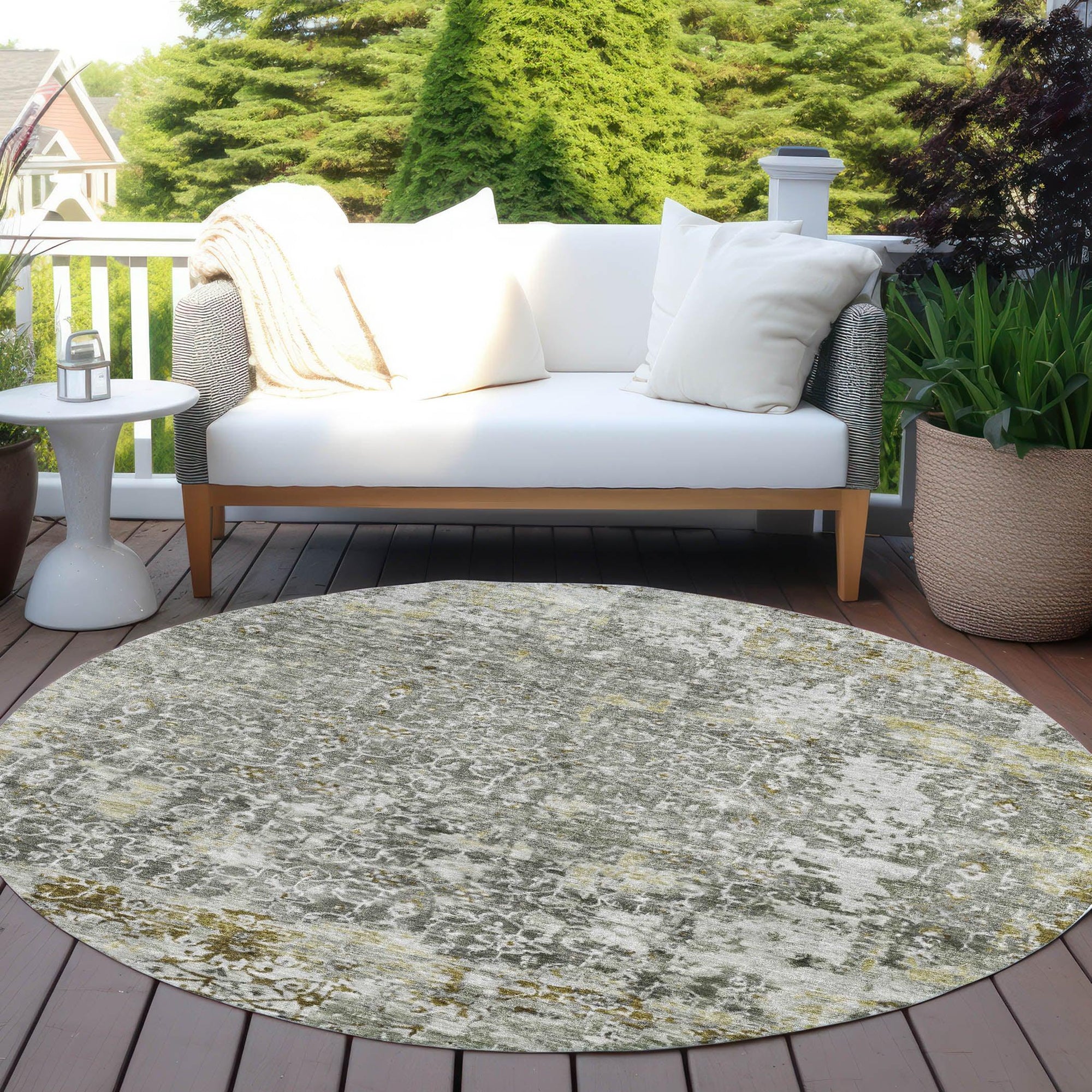 Addison Rugs Jaelara Taupe Washable Indoor-Outdoor Rug