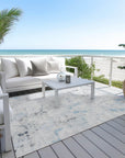 Addison Rugs Jaelaris Blue Washable Indoor-Outdoor Rug