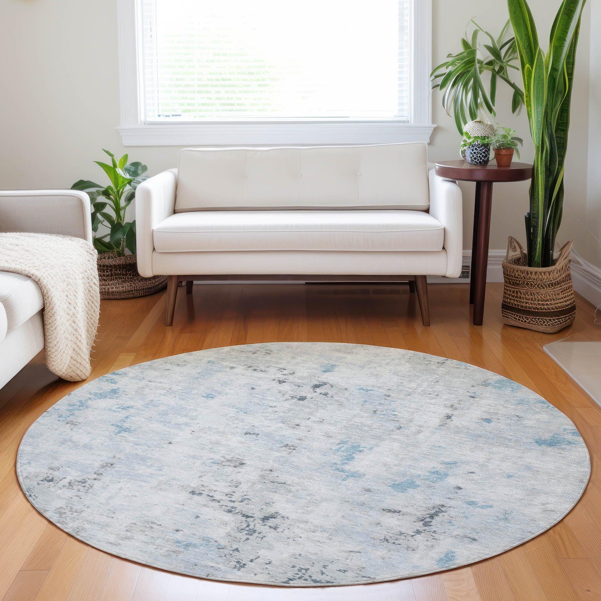 Addison Rugs Jaelaris Blue Washable Indoor-Outdoor Rug