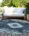 Addison Rugs Jaelas Blue Washable Indoor-Outdoor Rug