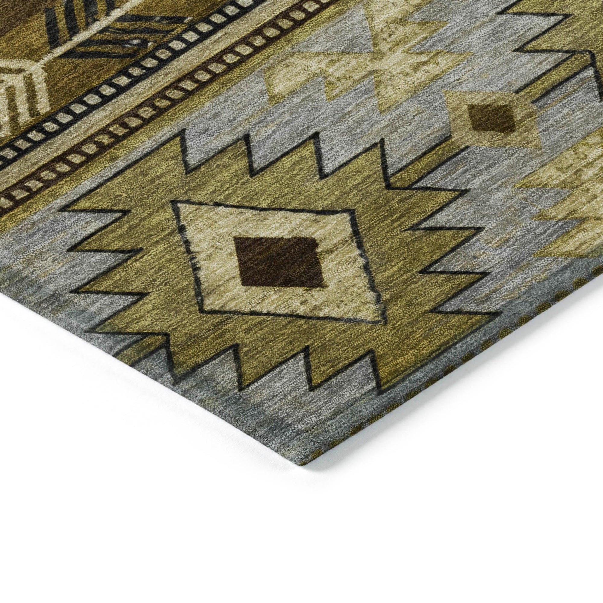 Addison Rugs Jaelas Brown Washable Indoor-Outdoor Rug