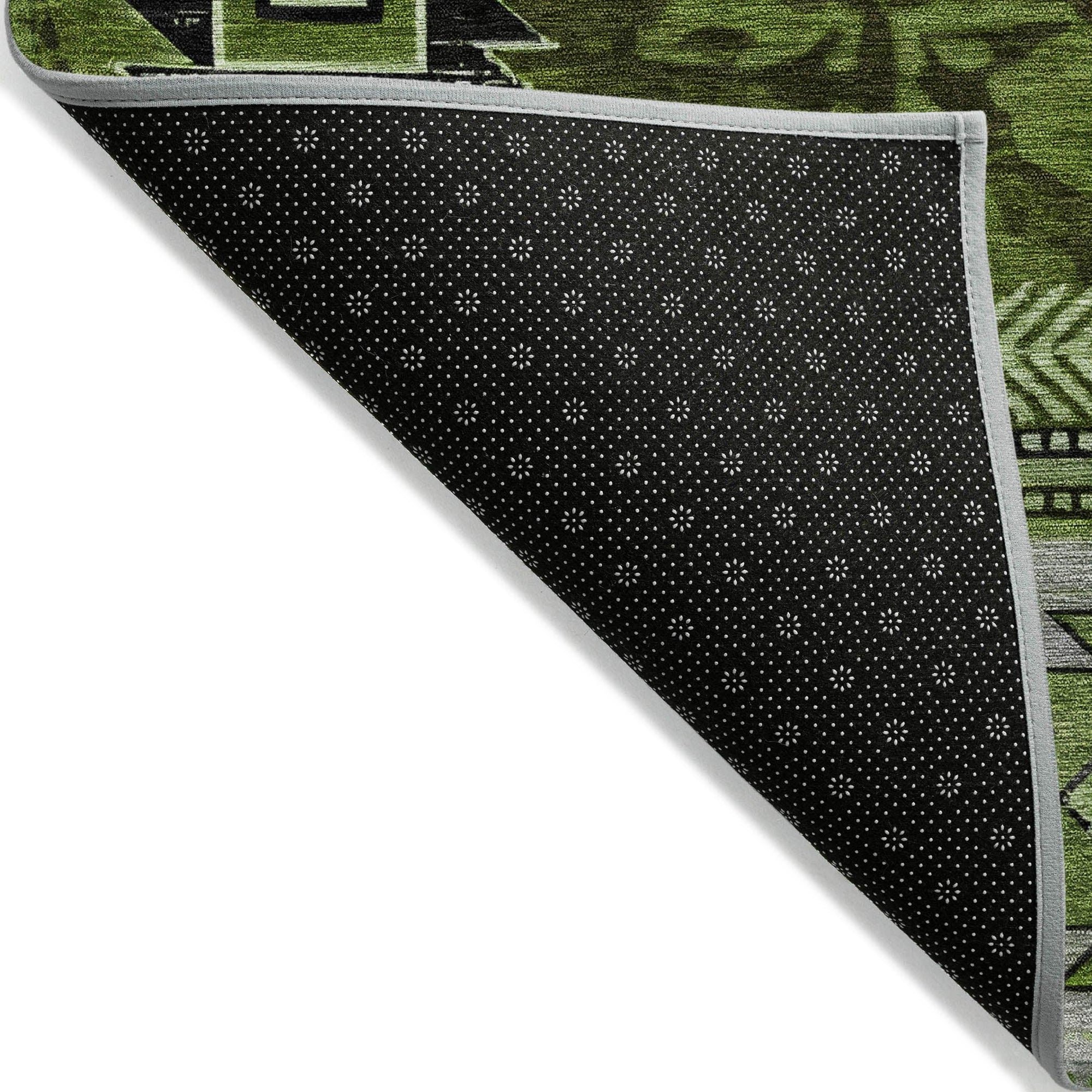 Addison Rugs Jaelas Green Washable Indoor-Outdoor Rug
