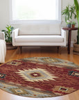 Addison Rugs Jaelas Orange Washable Indoor-Outdoor Rug