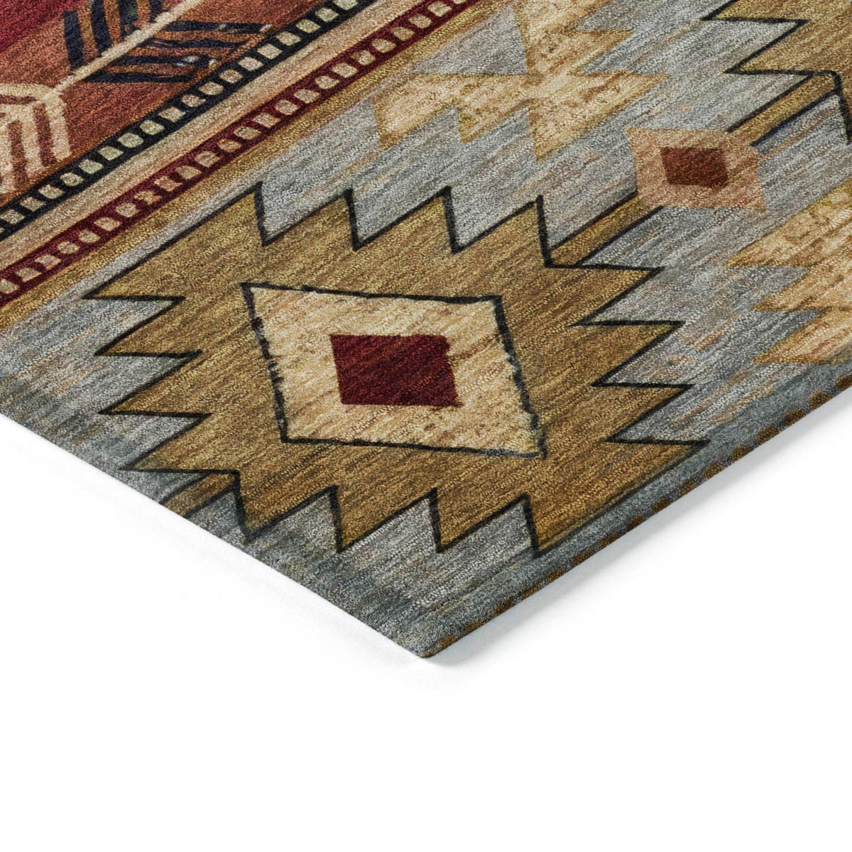 Addison Rugs Jaelas Orange Washable Indoor-Outdoor Rug