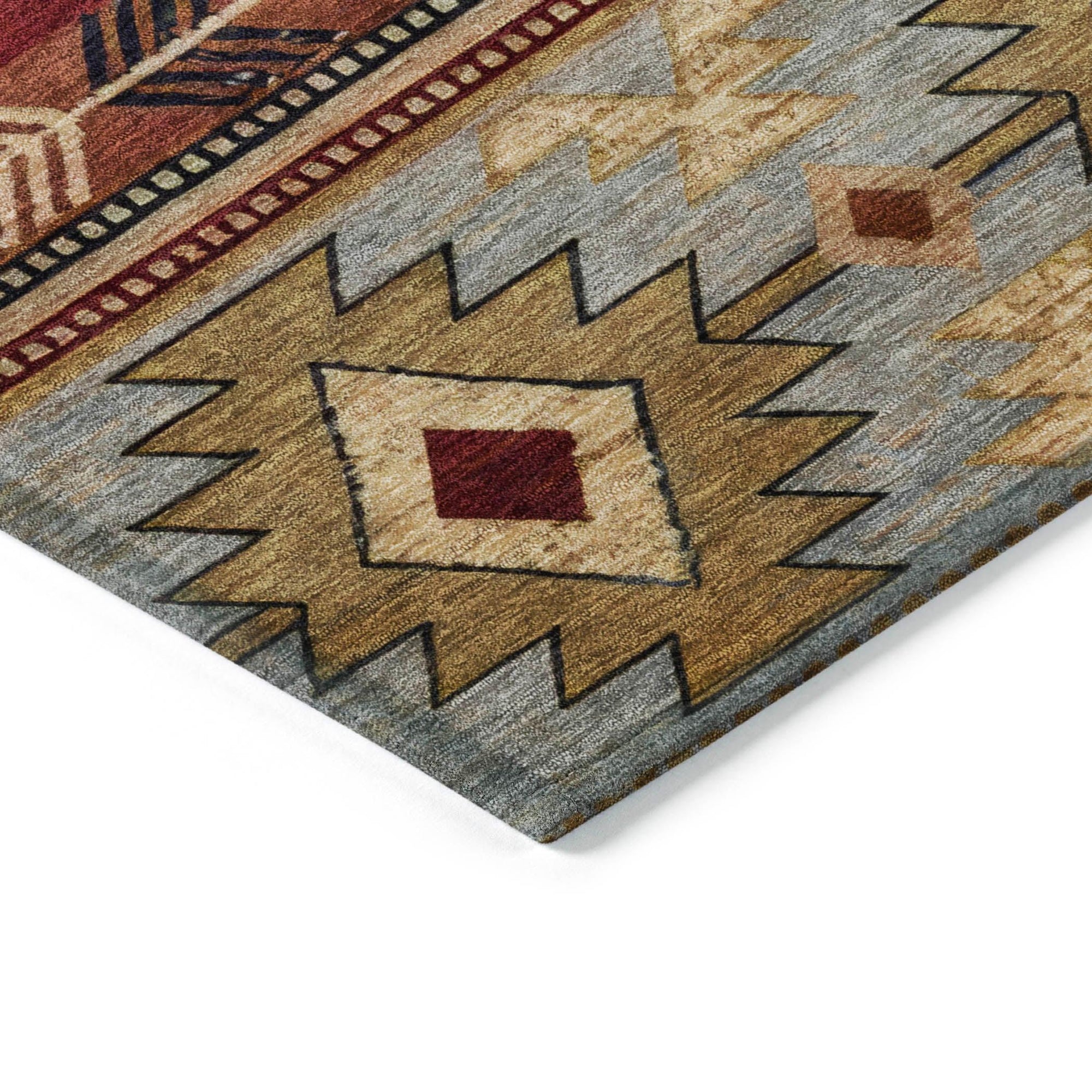 Addison Rugs Jaelas Orange Washable Indoor-Outdoor Rug