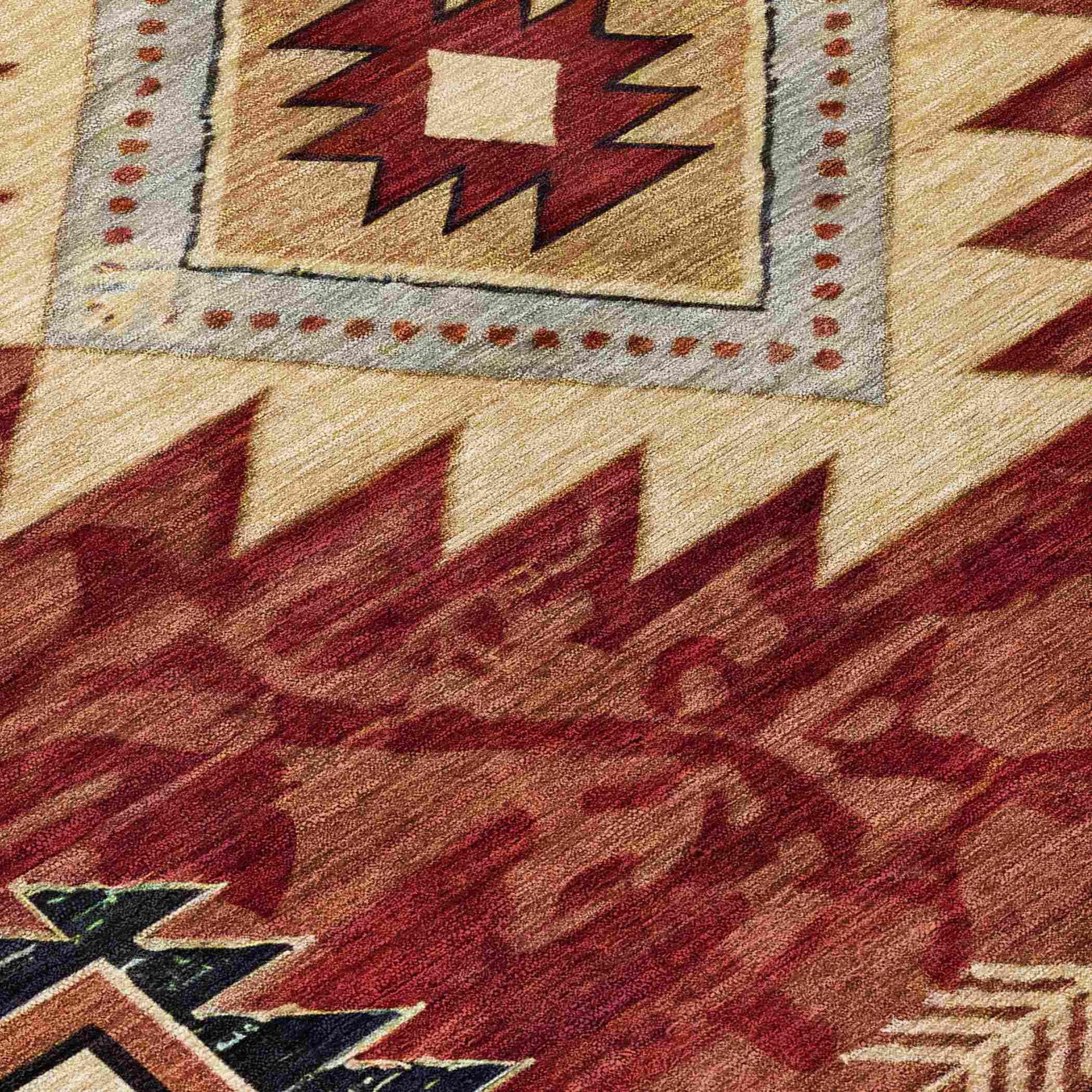 Addison Rugs Jaelas Orange Washable Indoor-Outdoor Rug