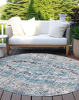 Jaelien Blue Washable Indoor-Outdoor Rug